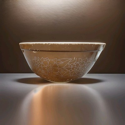 Vintage Pyrex Woodland Medium Mixing/Nesting Bowl Brown 2 1/2 Quart-403
