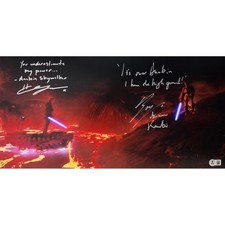 Hayden Christensen and Ewan McGregor Autographed Photo #1 (10x20)