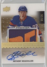2016 Premier Rookie Gold Spectrum 9/25 Anthony Beauvillier #90 Patch Auto 0o5t