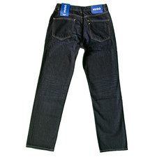 Image of Hugo-Boss Jonah Mens Jeans Dark Blue Sz W32 L32 Straight Leg Button Fly Mid Wash