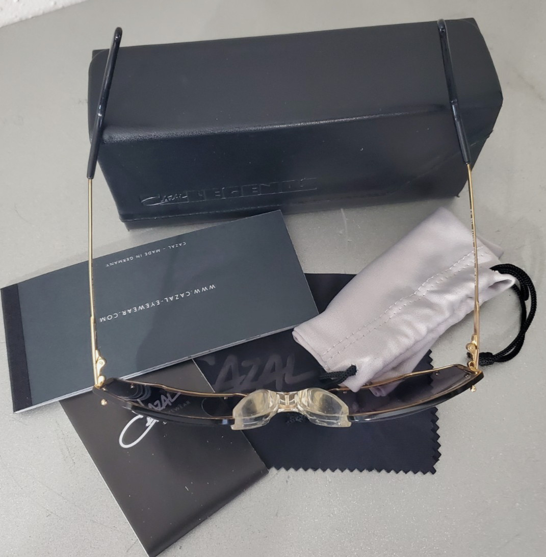 Cazal LENGEND 905 COL. 302 MENS SQUARE GOLD/BLACK Sunglasses (MADE IN GERMANY)