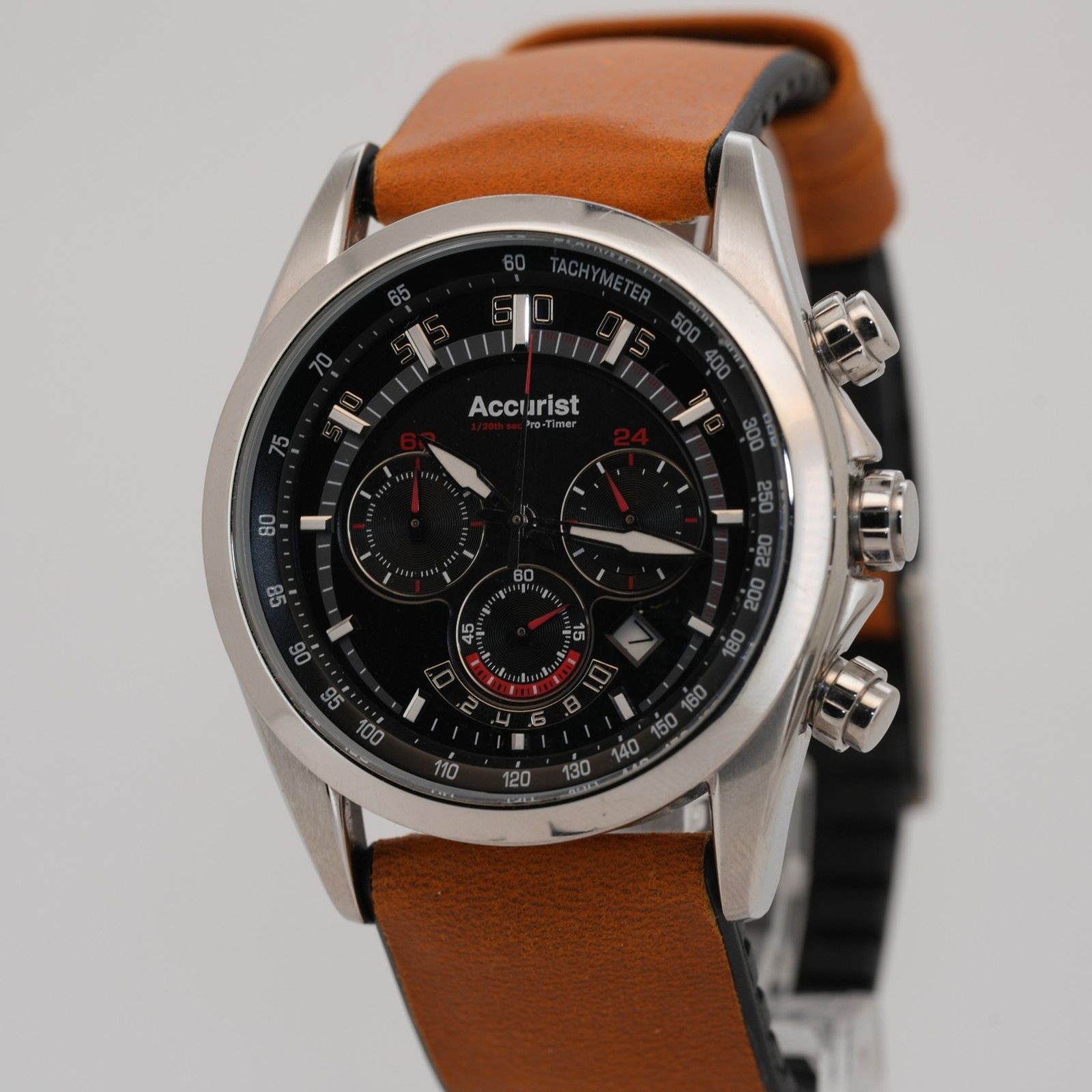 Accurist Pro Timer MS640 Chronograph Men's Watch 41mm Miyota 0S22 10ATM