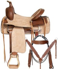 Western Horse Saddle Leather Barrel Handmade Racing Racer Equestrian Trail Tack