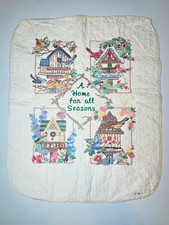 Finished Dimensions 3211 A Home for All Seasons Quilt Handmade 31 x 38