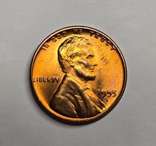 1955 S Lincoln Wheat Cent Choice Bu 1c Brilliant Uncirculated Obw Superb Detail