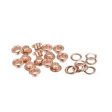 100 Set 11x6x5mm Iron Hollow Rivets Grommets Eyelets with Washers for DIY Craft