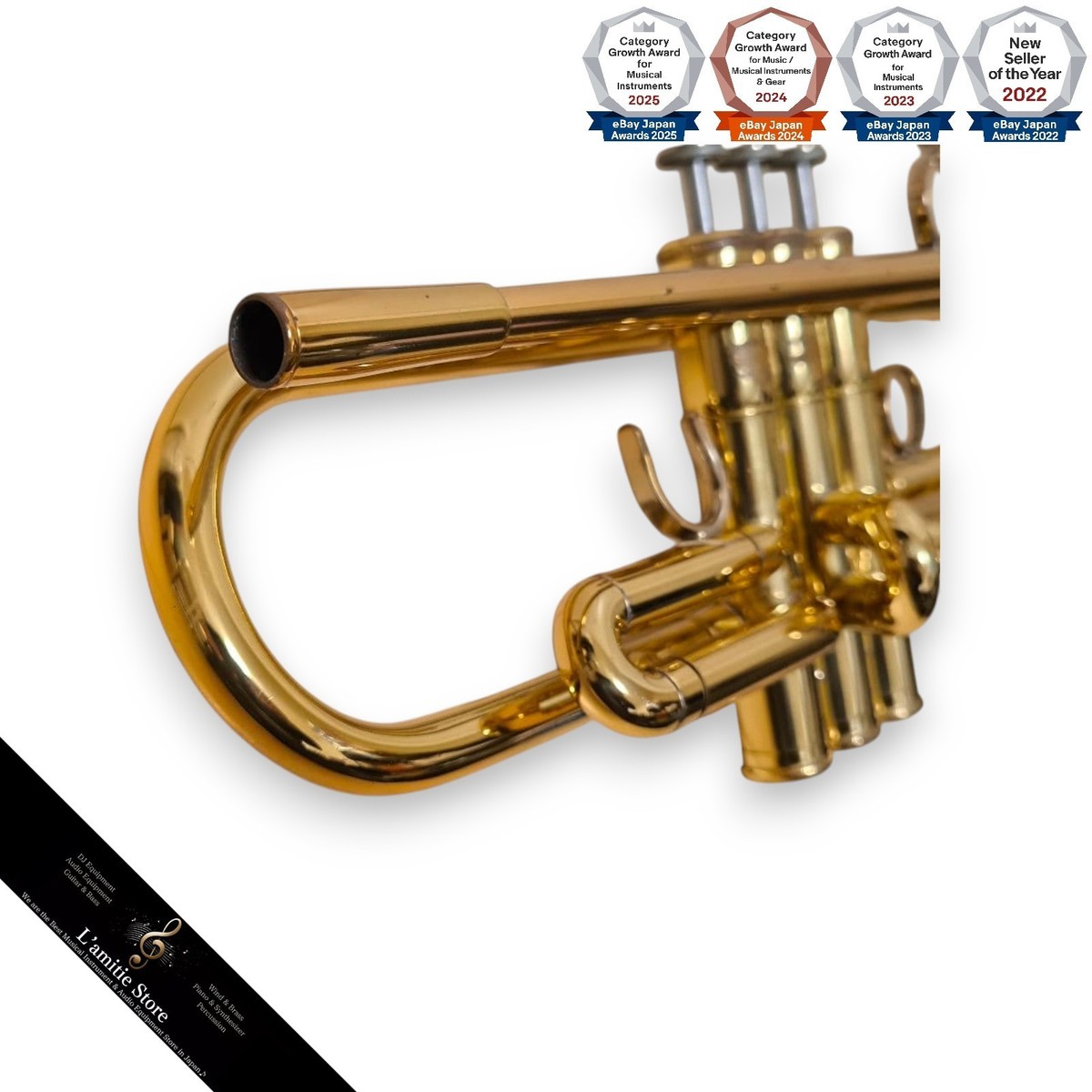 YAMAHA YTR-6310Z Bb Trumpet Gold Maintained Brass YTR6310Z Music