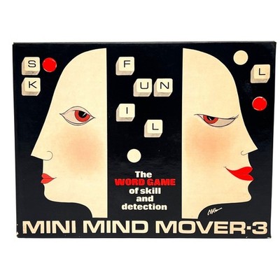 Mini Mind Mover-3 Word Game Of Skill & Detection Vintage 1970s England Complete