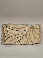 Vintage 1950's Beaded and Sequin Evening Clutch Purse Made in Japan