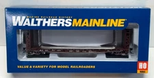 Walthers HO Santa Fe 53' GSC Bulkhead Flat Car #93120. 910-5903. New!