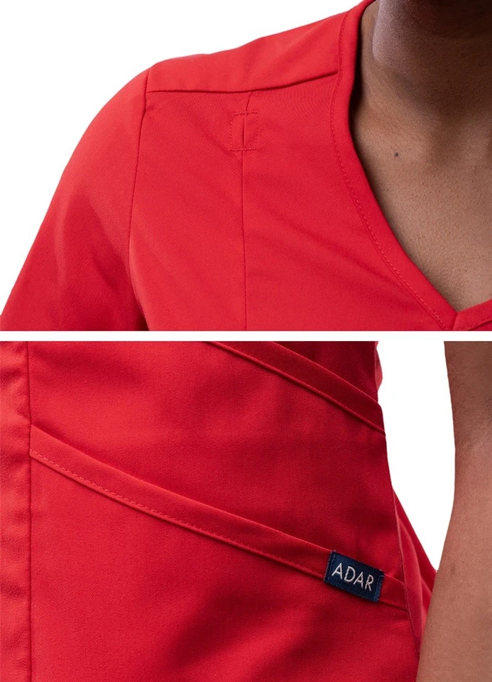 Adar Pro Scrubs For Women - Tailored V-Neck Scrub Top - Image 4 of 4