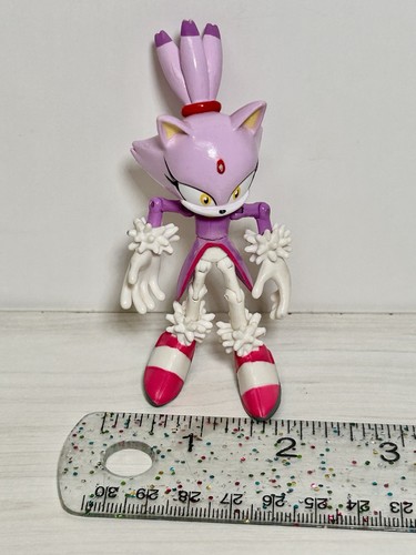 RARE~JAZZWARES BLAZE THE CAT 3" Action Figure SEGA Sonic The Hedgehog BROKENTAIL - Picture 19 of 20