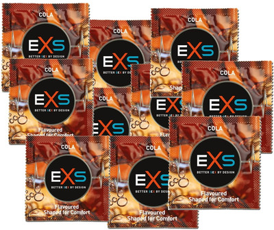 EXS Crazy Cola Kondome mit Gleitmittel Cola-Geschmack VEGAN 100 Stück