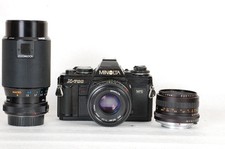 Minolta X-700 MPS 35mm Film SLR camera with 3 Lenses