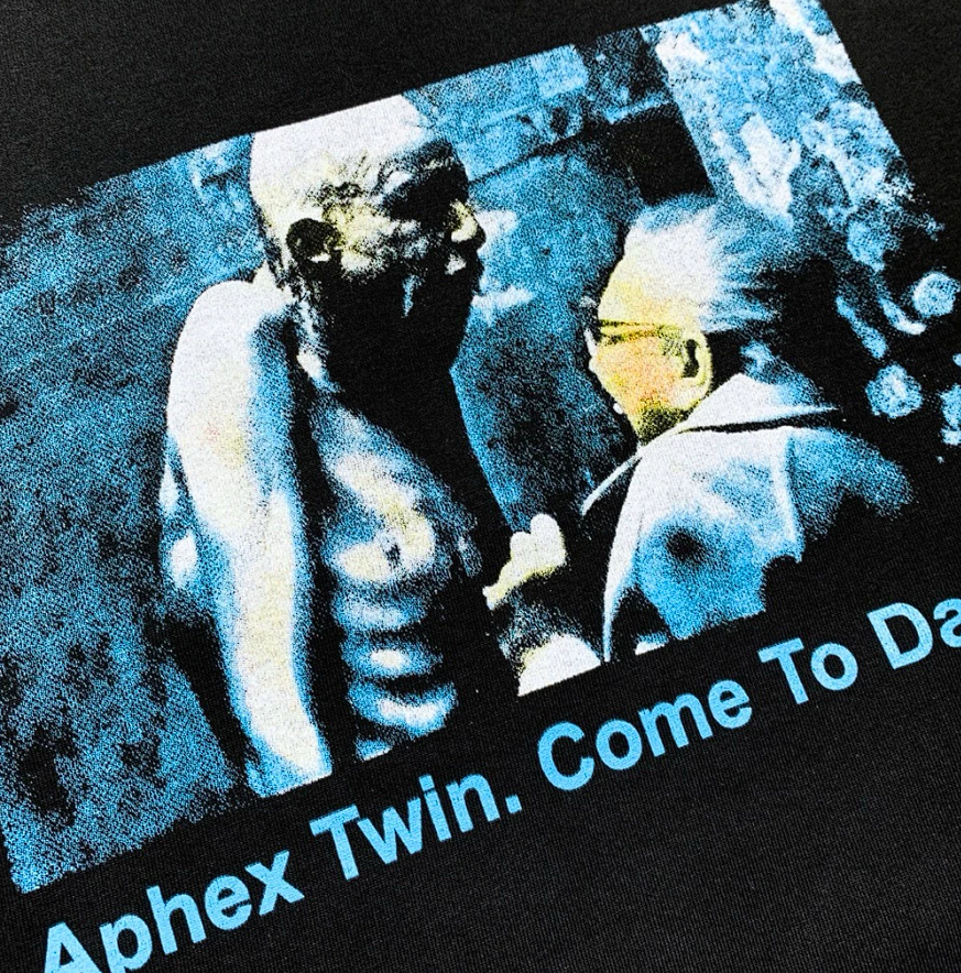Aphex Twin T Shirt Size L Long Sleeve Come To Daddy Black Unisex