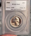 1960 Pr 69 Washington Quater Gem List 165.00 Sale 69.00