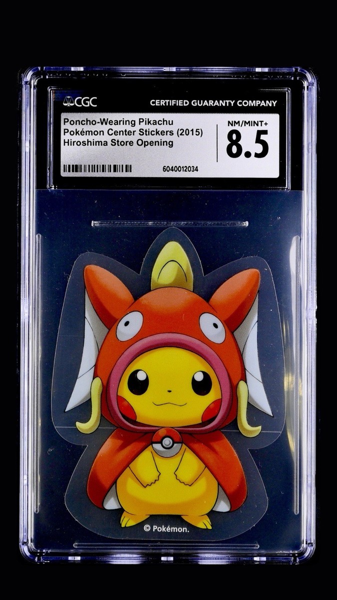 Pekopokoマナラ 2015 Pokémon Center Hiroshima Opening Poncho Pikachu Magikarp CGC