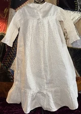 Antique Incredible 17” Dress For Antique Bisque Doll Lot 3149