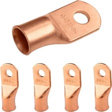 4/0 AWG 3/8 Stud Copper Wire Lugs Battery Lugs Ring Terminals Battery Cable