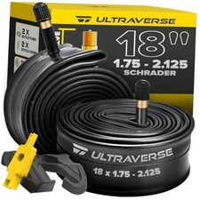 18 Bike Inner Tubes 18 x 1.75, 1.95, 2.00, 2.10, 2.125, Set of 2