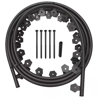 Dig-Free Classic 20 Ft. X 1.25 In. Black Plastic Landscape Edging Kit