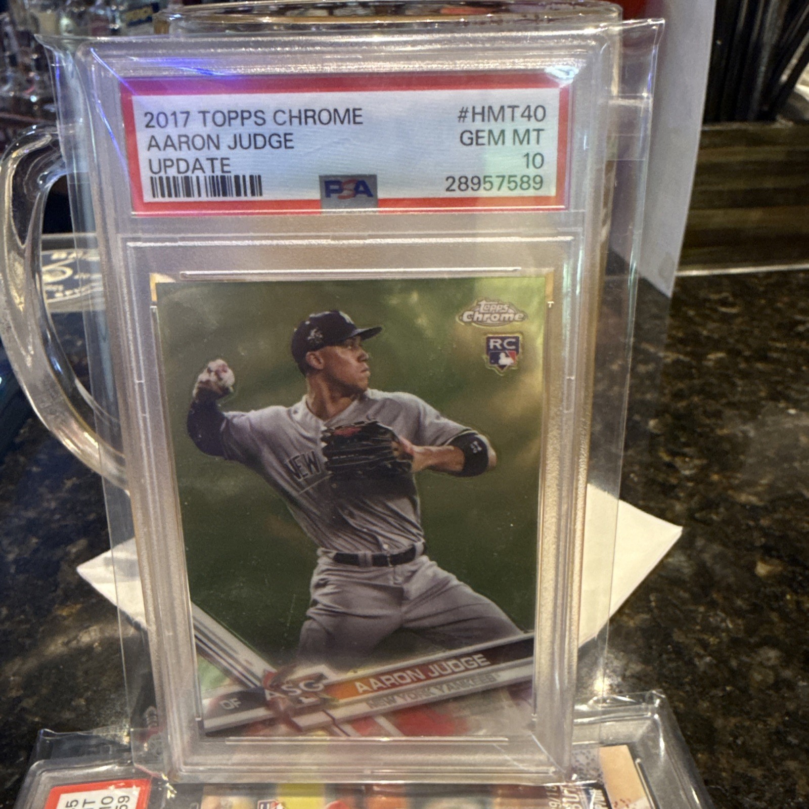 2017 Topps Chrome Update #HMT40 Aaron Judge PSA 10 Rookie RC New York Yankees