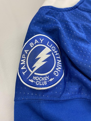 Tampa Bay Lightning Jersey Mens Large 52 NHL Hockey Vasilevskiy 88 Adidas Blue - Picture 11 of 19