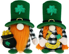 St. Patrick's Day Gnome Decorations - Irish Leprechaun Table Decor
