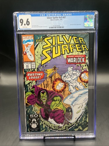 Silver Surfer #47 (Marvel Comics March 1991) CGC Graded 9.6 White Pages