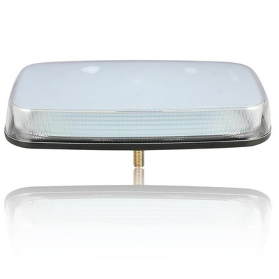 Clear Lens 12v 24v Amber LED Flashing Warning Light Beacon Bar To Fit Universal