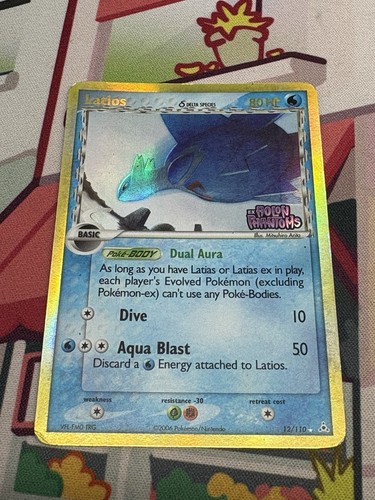 2006 Pokemon EX Holon Phantoms Latios Delta Species Stamp Reverse Holo #12/110
