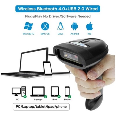 Efficient 1D/2D CCD Barcode Scanner for Windows Mac Android