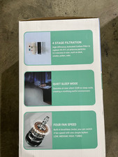 JOWSET Air Purifier for 3000 Sqft, H13 True HEPA Filter 24dB Sleep Mode 3