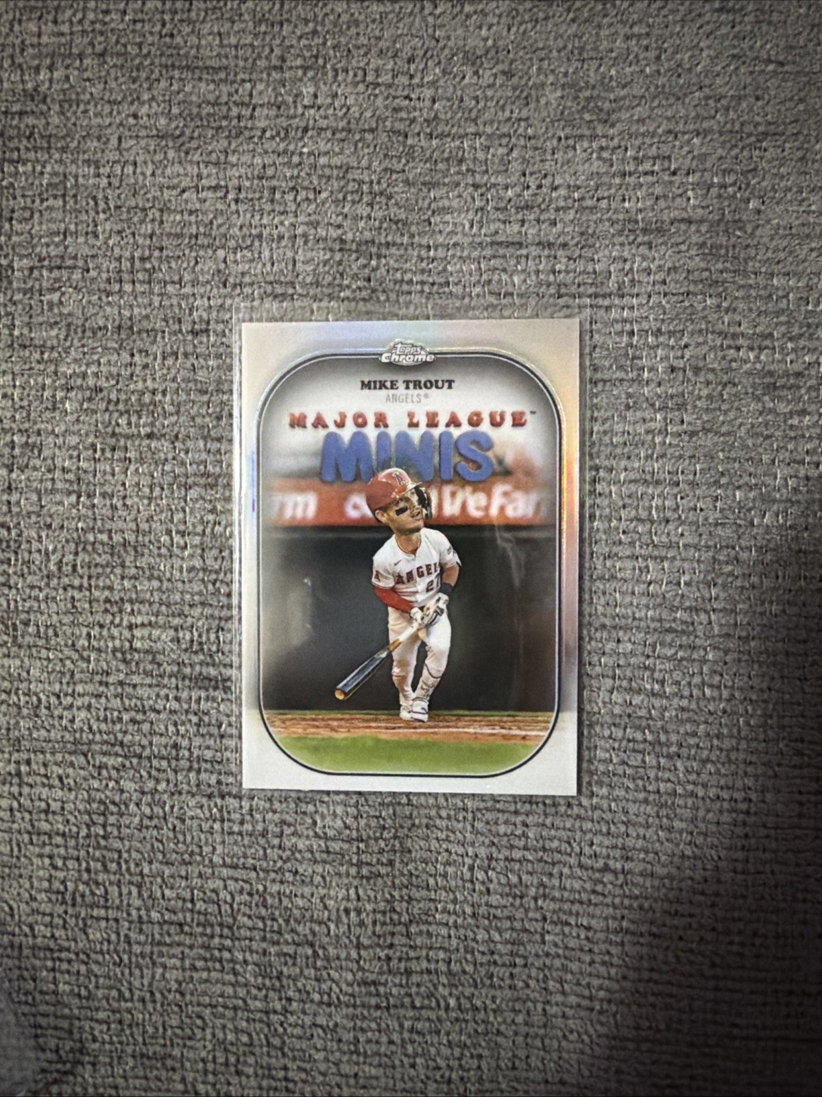 2025 Topps Chrome Update - Mike Trout Major League Minis #MM-4 SSP Angels