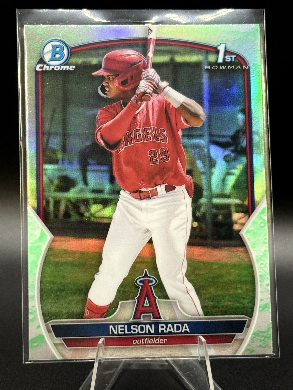 2023 Bowman Chrome 1st #BCP-132 Nelson Rada Lunar Glow Refractors