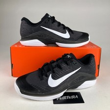 Nike Zoom Vapor 12 HC Black White FV5554-001 Women's Size 9 Shoes 201D