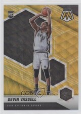 2020-21 Panini Mosaic Rookie Mosaic Gold Wave Prizm Devin Vassell #221 z6j