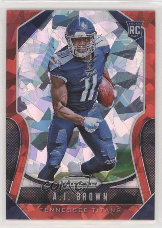 2019 Panini Prizm Rookies Red Ice Prizm AJ Brown #344 Rookie RC