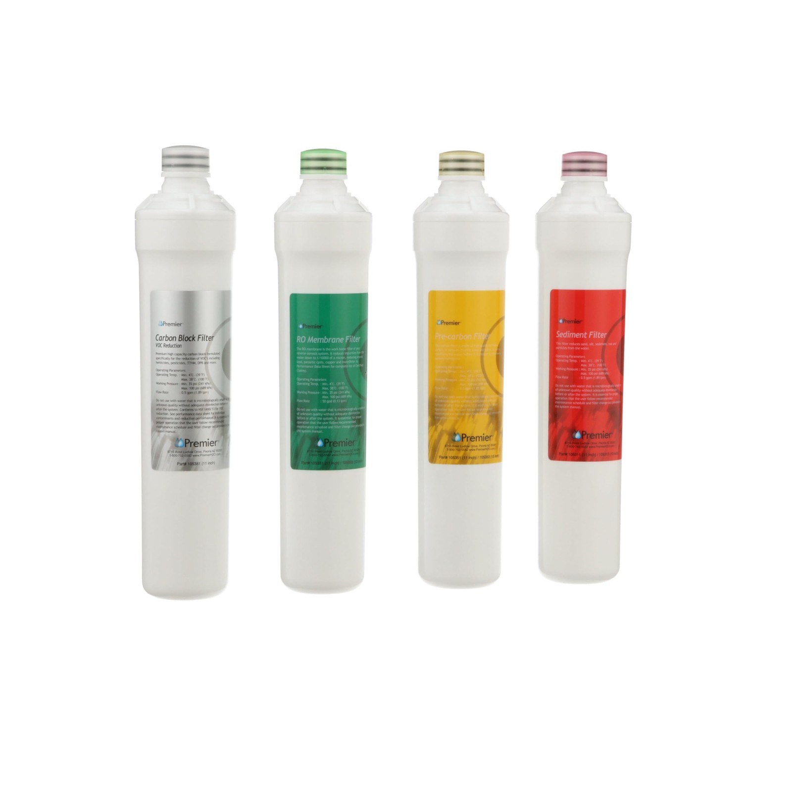 RO Pure Plus 4-Pack Filtration Kit for 4 Stage Pure Plus/Zer