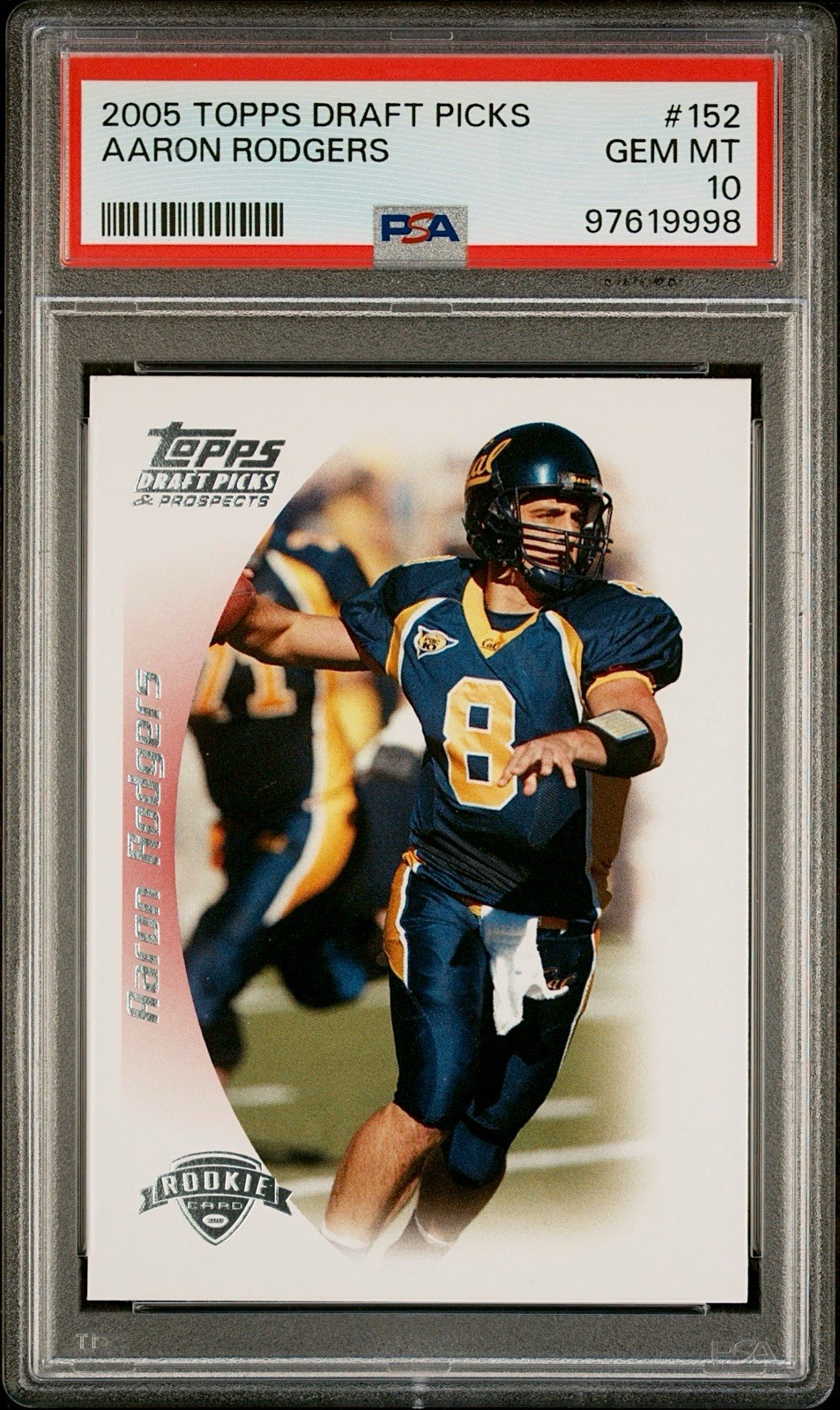 2005 Topps Draft Picks #152 Aaron Rodgers Rookie PSA 10