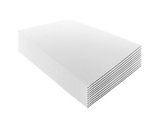 18x24 4mm Corrugated Plastic Sheets 100 Pack White Lightweight, Blank Boards ...