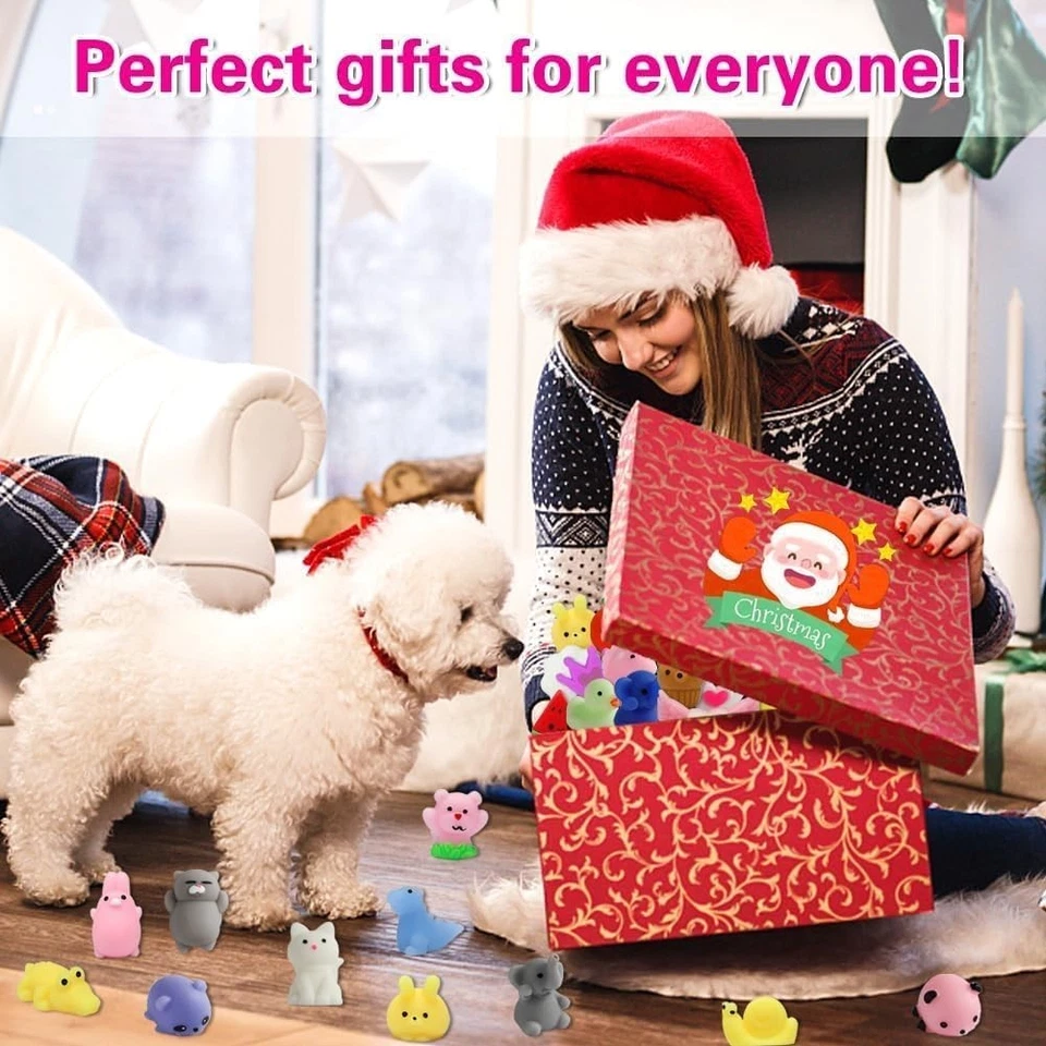 80 Piezas Favores de Fiesta para Niños 4-8, Kawaii Squishies Mochi Juguete Squishy A Granel Inquieto Foto 2 de 4