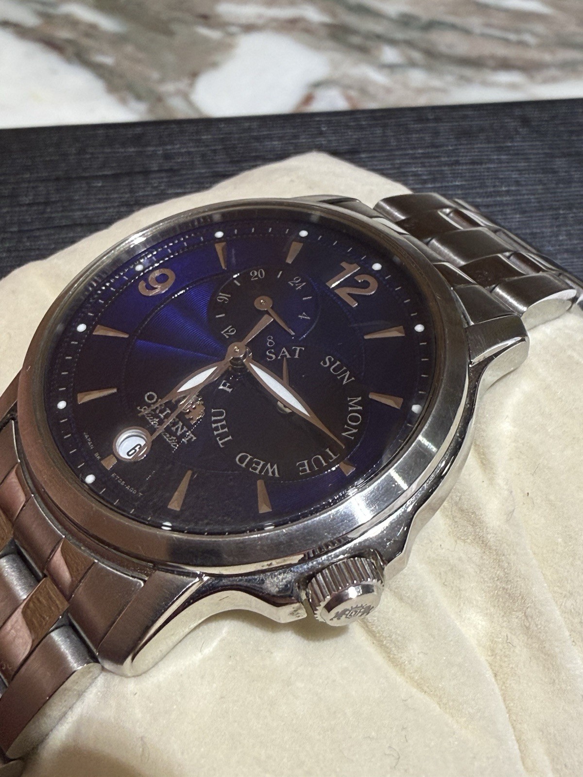 RARE Orient Automatic BLUE Multi-hands Pointer Day - image 9