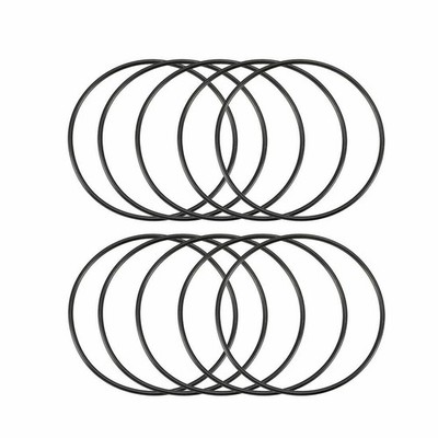 10 Pcs Black Rubber Oil   Seal O Ring Gaskets 50mm x 47mm x 1.5mm KD #zc