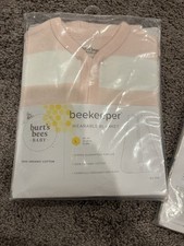 Burt's Bees Baby Girl Beekeeper Wearable Blanket No Sleeves Size Large