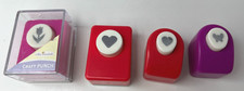 Lot Of 4 Miss Elizabeth's Craft Punch 2 Hearts Butterfly Tulip Scrapbooking