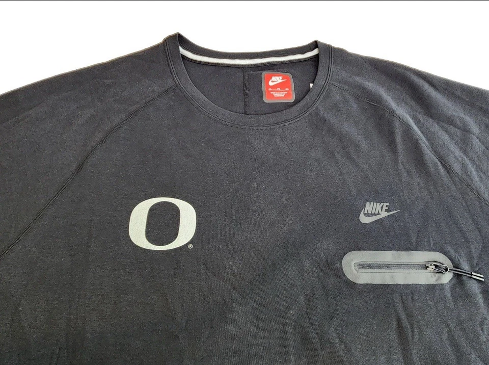 Used Oregon DUCKS Football TEAM ISSUED Nike Lightweight SWEATSHIRT Men's 4XL - Image 3 of 3