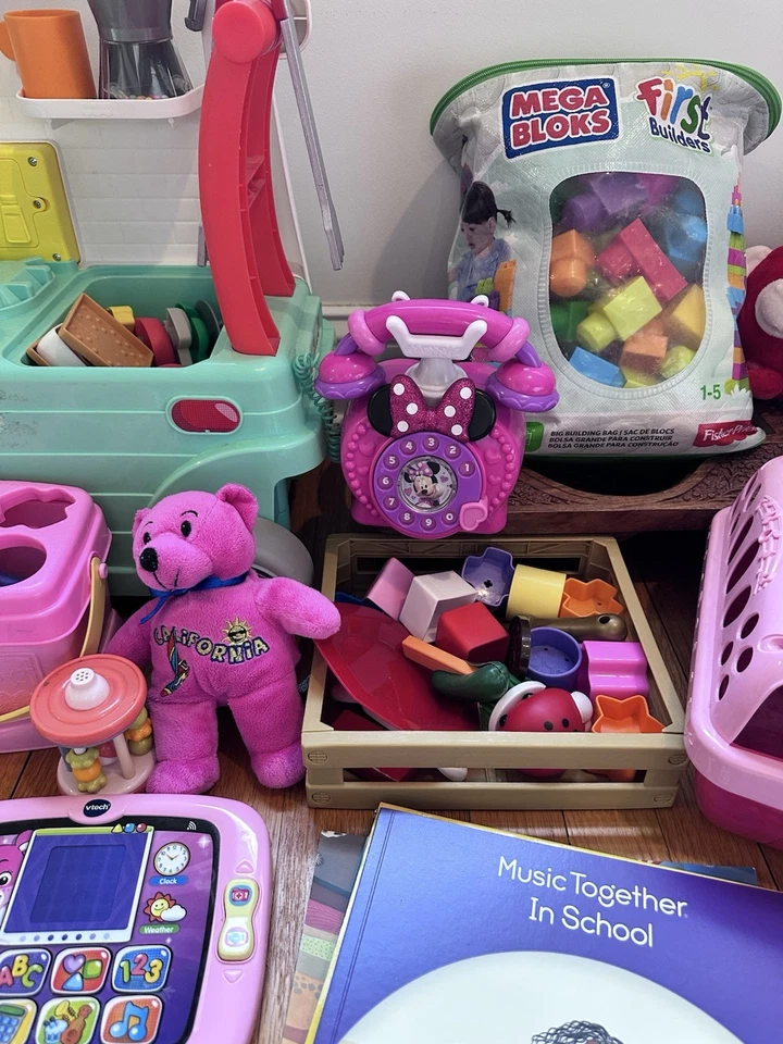 Lot Of Baby Children Activity Educational Toys Camper Caterpillar Books Plushies - Image 3 of 4