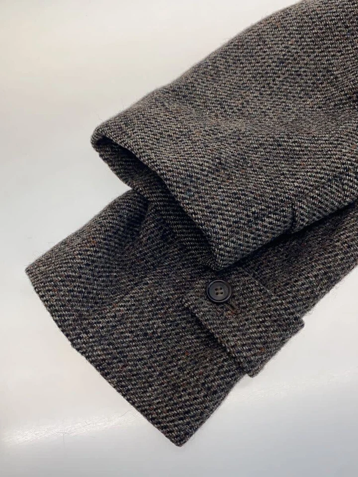 Abrigo HARRIS TWEED - Lana Marrón - Otros Estilos Disponibles Foto 4 de 4