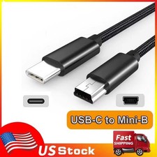 USB-C to Mini USB 5-pin OTG Charging Sync Data Cord USB Type C to Mini USB Cable